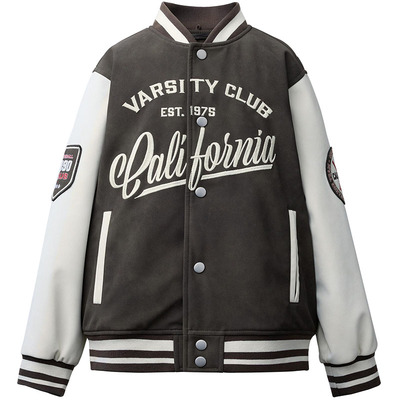 儿童飞行员棒球服男童连帽可拆卸重工刺绣中大童外套夹克5854760