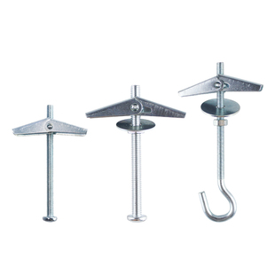 铁飞机膨胀螺丝兰花夹石膏板预制板空心砖锚栓螺栓伞型膨胀钩子