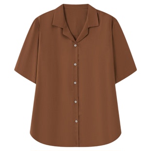 REFOUND TEN 设计师 26春夏新品光泽垂感休闲短袖衬衫/长裤SOLSOL