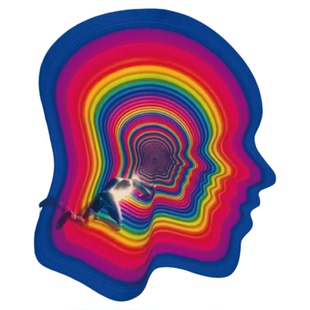 TLP反光贴纸 心情切片系列 畅游脑电波赛博朋克迷幻艺术涂鸦贴纸