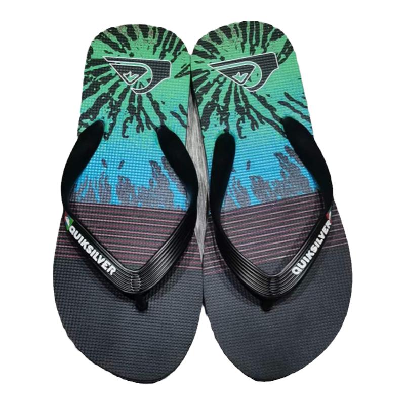 现货包邮Quiksilver2026新款夏季男士亲子时尚凉拖休闲防滑人字拖