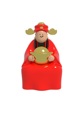 尽芷悲伤之《好运财神》摆件