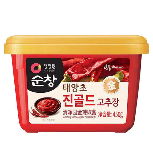 清净园韩国辣椒酱原装进口辣酱正宗韩式石锅拌饭面酱炒年糕甜辣酱