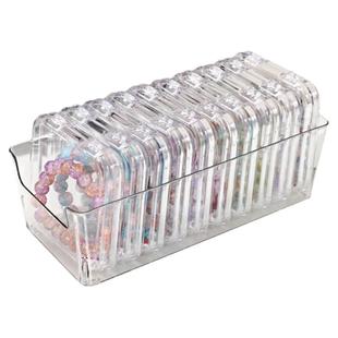 手串收纳盒桌面耳环项链手链戒指饰品盒水晶文玩分格防尘展示架子