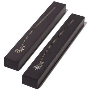 赋比兴 国家非遗 镶嵌螺钿掐铜丝镇尺 精品书法中国风创意镇尺 中式高档书画用品文房四宝书法实木压条摆件