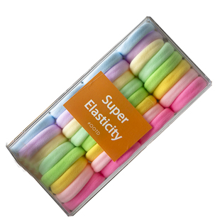 韩版儿童发圈可爱马卡龙彩色毛巾皮筋高弹力皮套宝宝扎发不伤发