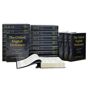 现货 进口原版 牛津英语大词典 20卷套装 精装收藏 学英语 The Oxford English Dictionary: 20 Volume Set  9780198611868