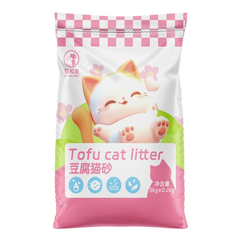 猫和友豆腐砂除臭结团快猫砂包邮