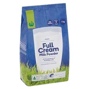 澳洲代购 woolworths青少年成人学生孕妇全脂高钙奶粉全脂奶粉1kg