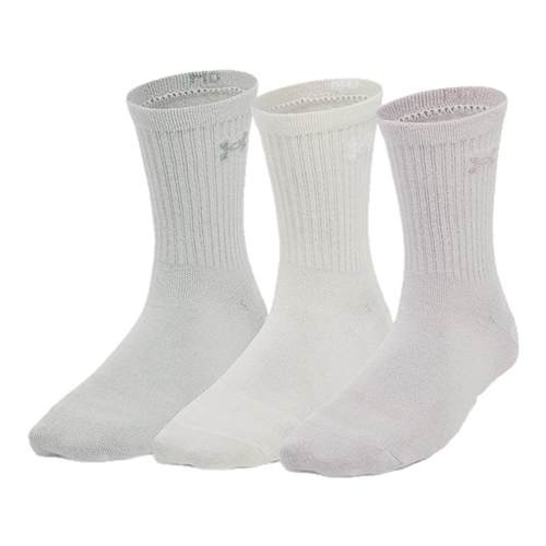 安德玛官方UA Essential女子运动休闲中筒袜-3双装1382942