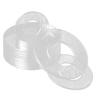 透明PVC硬垫圈耐高温圆形螺丝垫片超薄塑料平垫塑胶小介子可定做