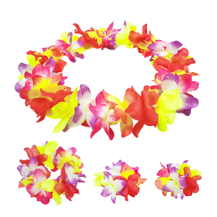 表彰颁奖花环套装加厚加密夏威夷草裙舞服饰元旦新年舞会表演道具