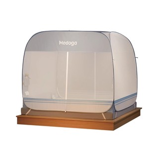 美朵嘉2025新款免安装蚊帐高级卧室家用可折叠蒙古包三开门大空间