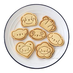 爱心花朵卡通哈基米饼干模具 小狗小动物儿童节婴儿馒头辅食工具