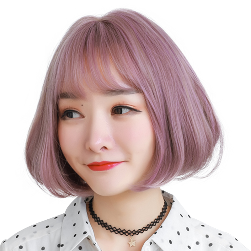 bobo韩国网红自然风假发女短发