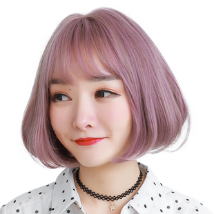 假发女短发bobo梨花卷韩国波波头圆脸网红修脸自然短卷发假发套