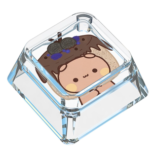 一二布布键帽单个卡通可爱情侣十字轴兔朱迪机械键盘可定制DIY帽