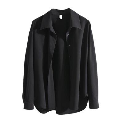 免烫莫代尔衬衫女休闲弹力棉