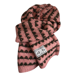 费尔岛复古条纹高品质软糯针织围巾女秋冬季2025新款保暖防寒围脖