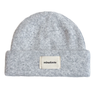 【大头专属】针织帽女休闲帽子宽松保暖护耳白色毛线帽秋冬冷帽