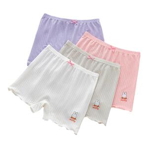 儿童安全裤女童防走光保险裤平角短裤夏季薄款打底四角宝宝可外穿