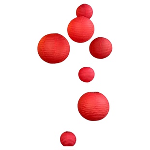 灯笼挂饰红色圆形新款马年商场店铺橱窗网红氛围场景布置喜庆用品