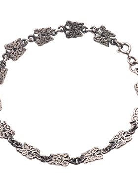 复古泰银蝴蝶手链古朴925纯银女