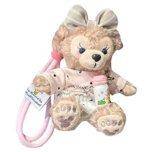 雪莉玫包包挂件可爱毛绒公仔钥匙扣汽车挂饰达菲熊玩偶送闺蜜礼物