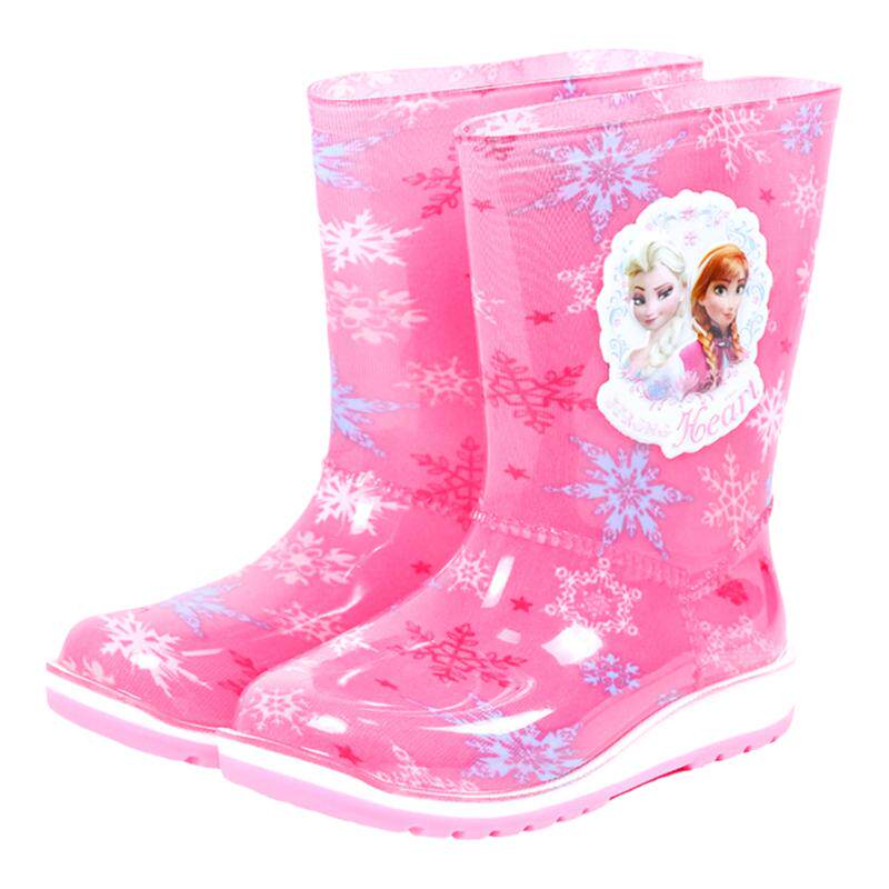 爱莎公主儿童可爱雨鞋防水防滑雨靴幼儿胶鞋水鞋冰雪奇缘卡通套鞋