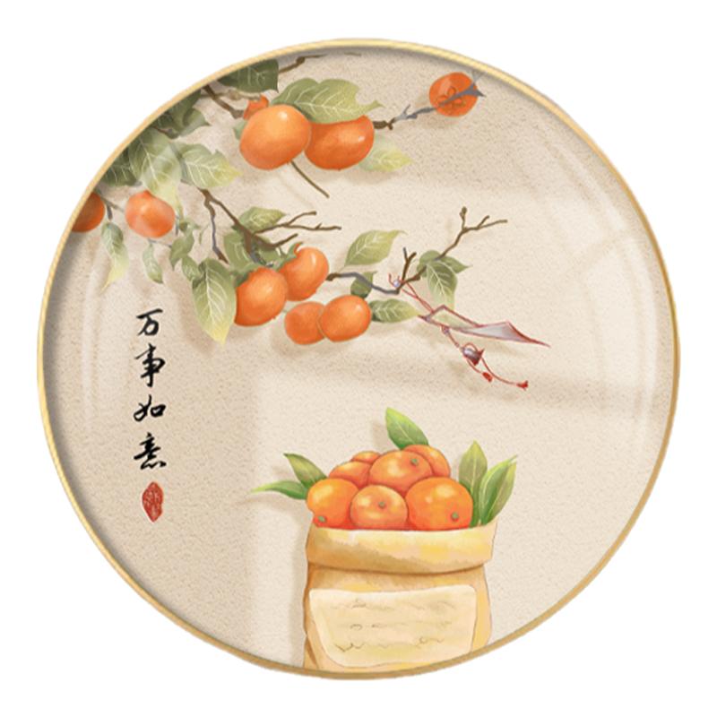 新中式玄关客厅万事如意挂画