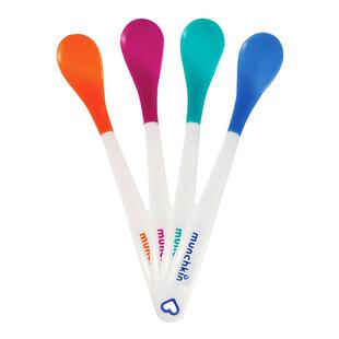 munchkin满趣健感温勺变色婴儿3个月6以上麦肯齐测温宝宝辅食勺子