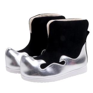 老北京儿童布鞋汉服鞋男童古装中国风马面裙靴子2024年新款加绒鞋