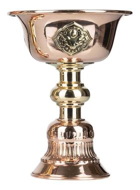 藏式纯铜紫铜手工酥油灯家用供灯