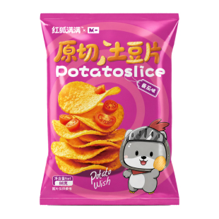 红狐满满真原薯现切油炸土豆片酥香咔嚓解馋每片入味追剧熬夜常备
