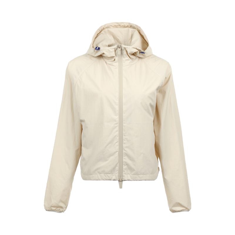 【自营】BURBERRY/博柏利女士纯色运动休闲连帽拉链长袖夹克外套