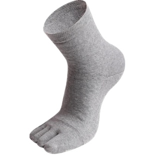 恒源祥五指袜男士棉袜秋冬季加厚中筒毛巾袜防臭吸汗加绒保暖袜子