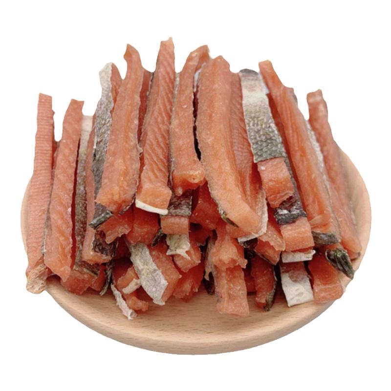 真材实料三文鱼肉干肉条边角料