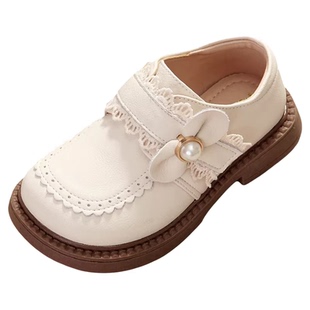 女童小皮鞋2026新款洋气小公主鞋鞋子配裙子真皮软底儿童单鞋防滑
