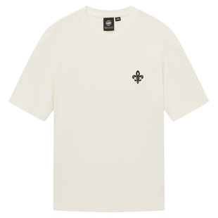 PALLADIUM帕拉丁上装简洁鸢尾花图案男款短袖T恤1011905