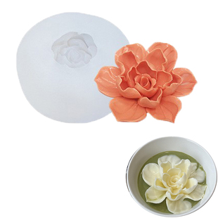 网红抹茶浮奈花硅胶模具DIY中式国风茉莉花布丁慕斯甜品造型磨具