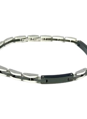 原创设计钛钢黑高级感男人手链