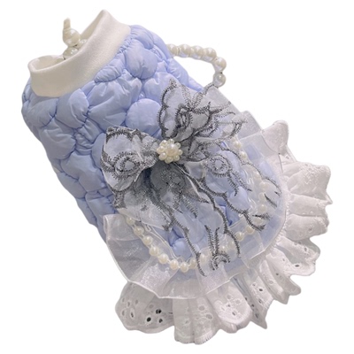 小体马尔济斯宠物衣服加绒开扣款超厚保暖发热绒背心狗狗冬款棉衣