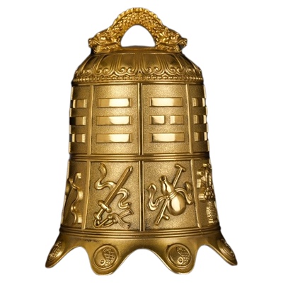 纯黄铜八宝铜铃铛挂件平安钟安宅