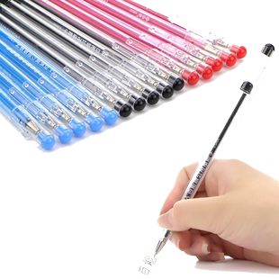 百能圆珠笔0.5mm原子笔批发学生用做办公商务油笔老式签字教师红色蓝色黑色笔记用替换三色多功能笔芯