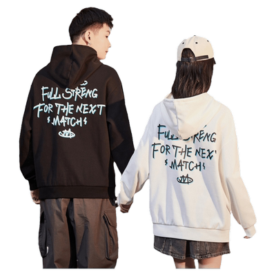 唐狮2025春秋季新款连帽情侣卫衣男士上衣后背印花情侣装外套女潮