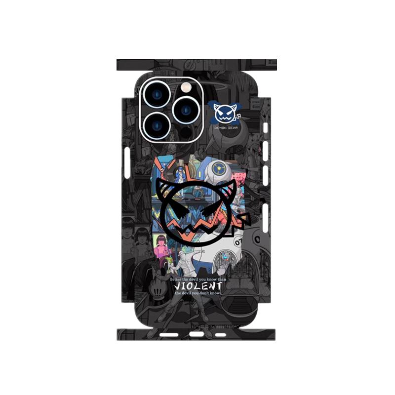 适用于iphone12/13/14/15/16/17promax手机背膜全包边一体贴膜13mini彩膜苹果11改色贴纸a