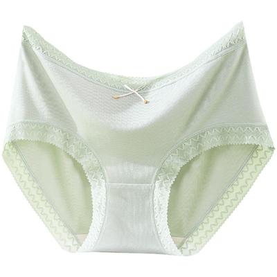60支莫代尔蕾丝抗菌大码内裤女
