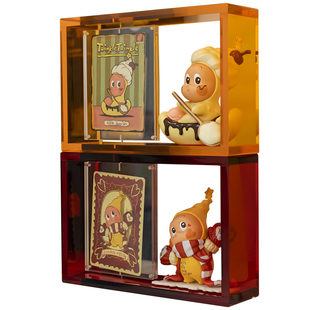 盲盒收纳展示架桌面亚克力适用于单个手办娃娃星星人收纳展示盒子