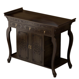 佛龛新中式立柜财神爷柜子供桌佛台家用香案现代神龛关公菩萨贡台