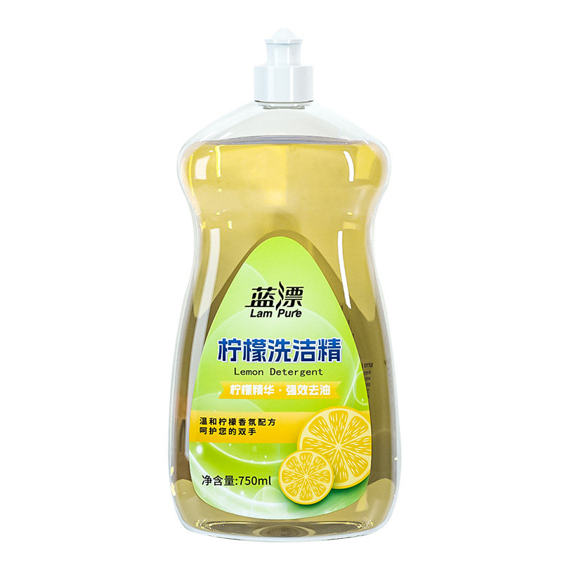 柠檬洗洁精750ml温和不伤手清香家用清洁剂高效清洁多功能用途